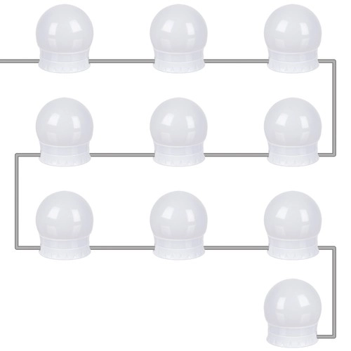 LED svetilke za ogledala/toaletne mizice - 10 kos.