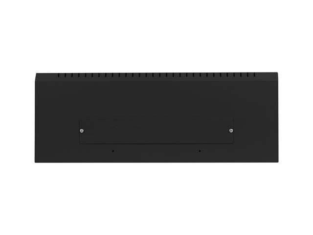 Stenska regalna omara za opremo 48 cm 4U+3U 540x200 nizkoprofilna črna