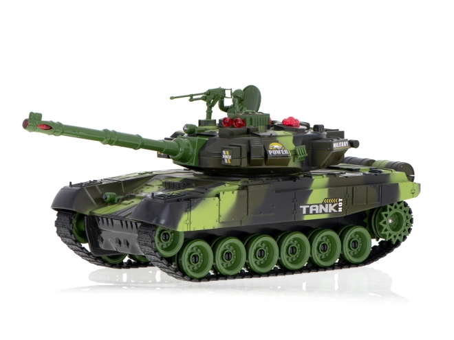RC tank na daljinsko upravljanje 2,4 GHz gozdna kamuflaža