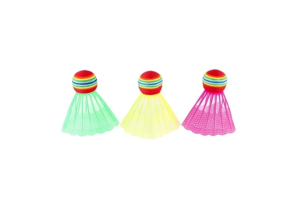 Badminton set otroški kovin/plastika 2 loparji + 3 žogice 2 barvi v mrežici 23x45x6cm