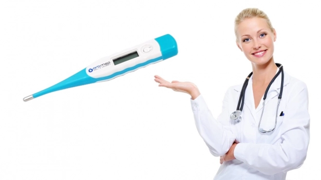 Digitalni termometer ORO-MED FLEXI modra