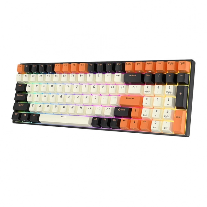 Mehanska tipkovnica Royal Kludge RK100 RGB rjavi stikalnik