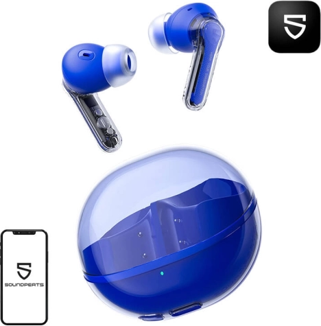 brezžične slušalke TWS SoundPEATS Clear modra