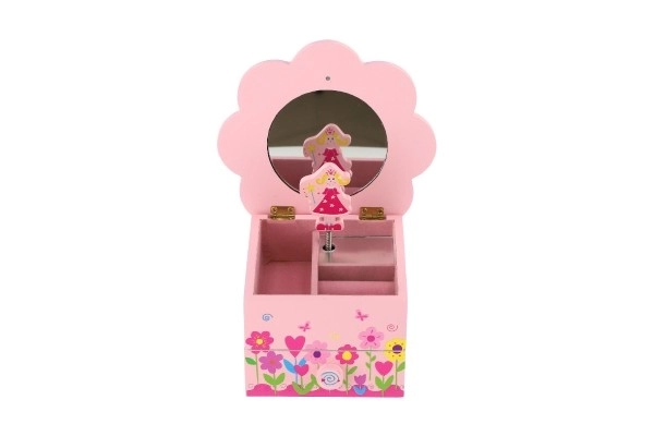 Omarica za nakit Princess les glasbena cvet predal 14,5x8x14,5cm
