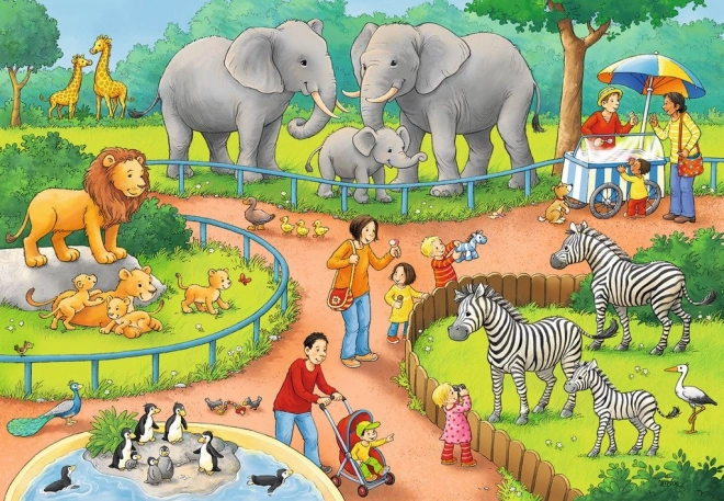 Sestavljanka Den v ZOO 2x24