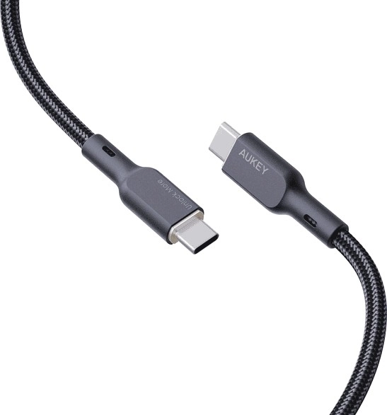 Kevlarjev USB-C kabel AUKEY, 1m, 5A, 100W PD