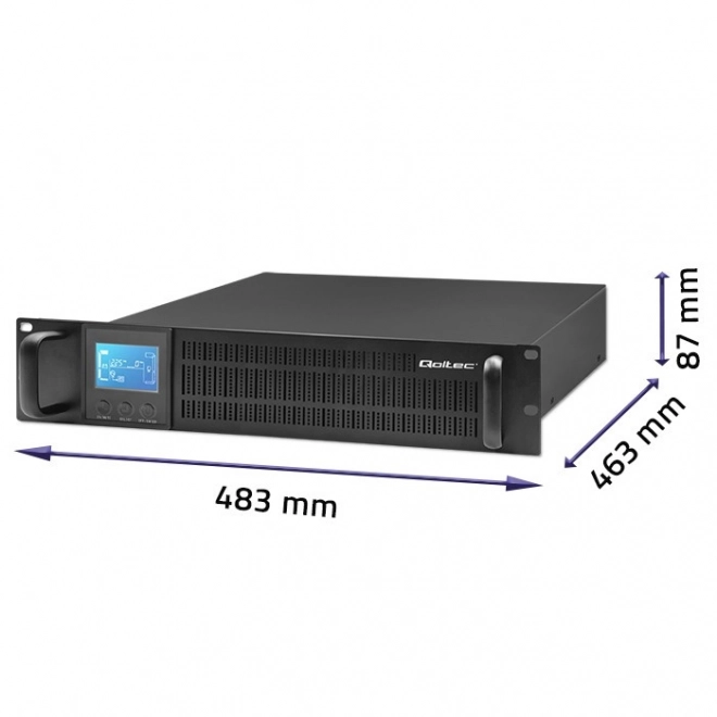 Naprava za neprekinjeno napajanje UPS RACK 1kVA 800W z LCD zaslonom