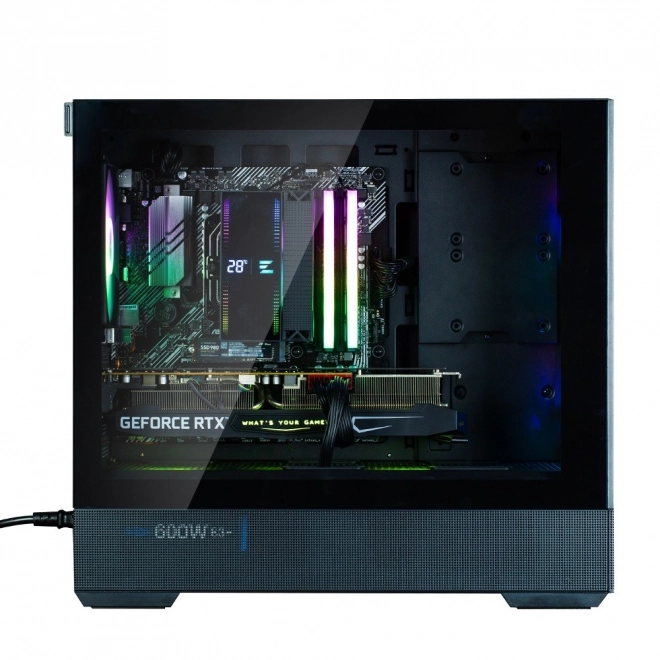 Ohišje P30 Air mATX Mini Tower z ARGB ventilatorji črna