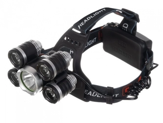 Naglavna svetilka 5 x LED T6 CREE