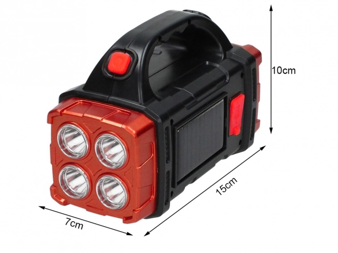 Prenosna solarna LED svetilka s powerbanko