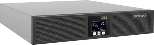 ARMAC rezervno napajanje UPS on-line 1000 VA za rack, 4× IEC C13, USB‑B, LCD, kovinsko ohišje