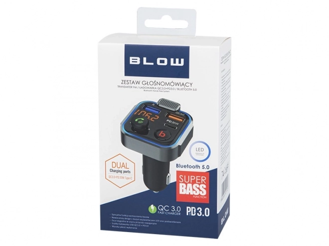 FM oddajnik Bluetooth 5.1 s hitrim polnjenjem QC 3.0