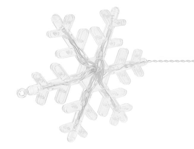 LED barvniško zaves s snežinkami in zvezdicami - 5 m, 138 LED