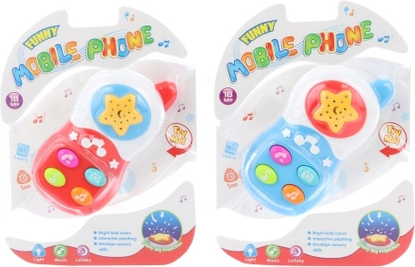 Plastični zvočni telefon na baterije za otroke