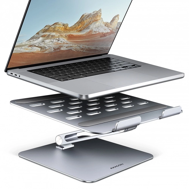 Stojalo za prenosnike AXAGON STND-LQ iz aluminija, 10-16", nastavljiv kot