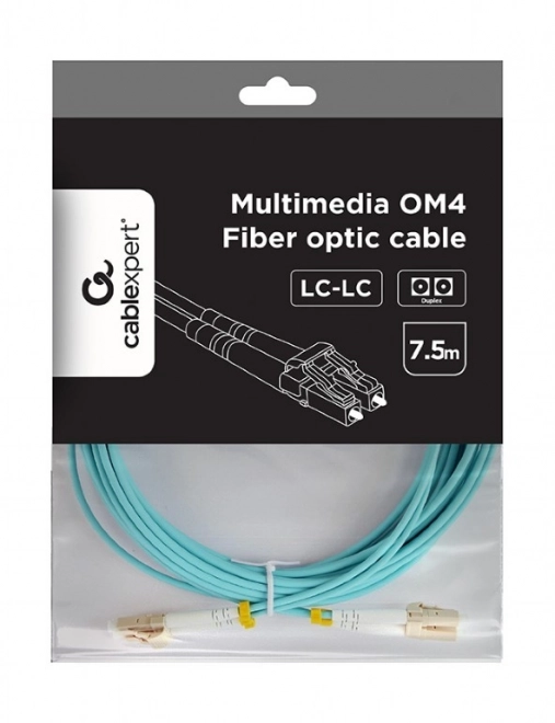 Duplex multimodni svetlobodni kabel OM4 50/125, LC/LC, 7,5m