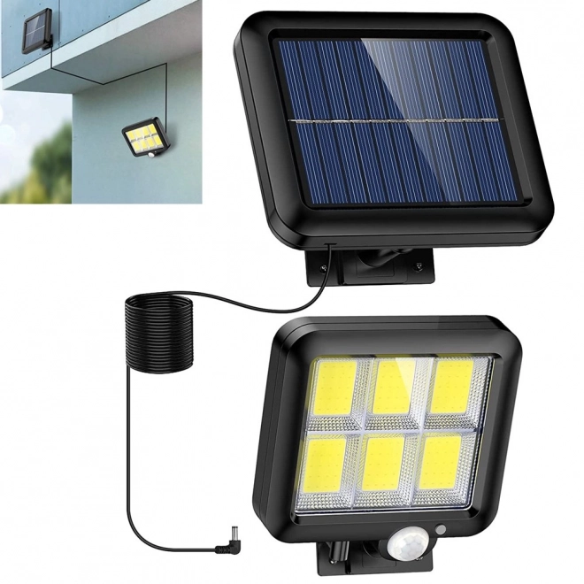 Solarna svetilka s senzorjem gibanja in mraka 120 LED