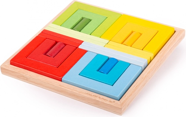 Leseni sestavljivi liki BIGJIGS TOYS