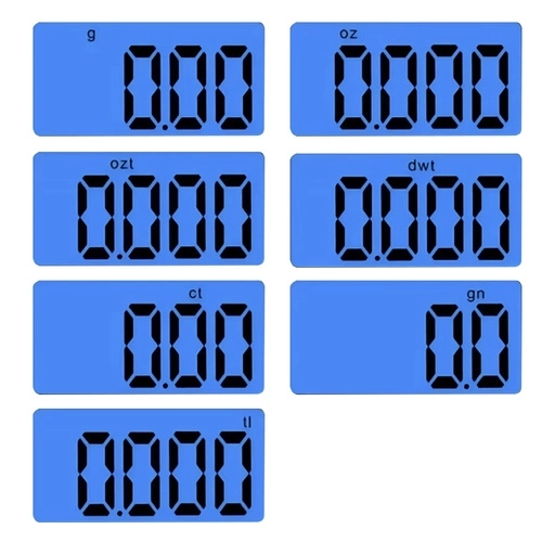 Žepni digitalni tehtnica s natančnostjo 0,1 g in kapaciteto 500 g