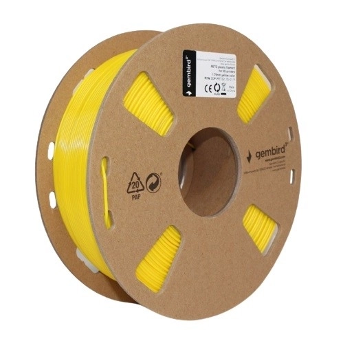 Filament za 3D tiskalnike PETG 1.75mm 1kg rumen