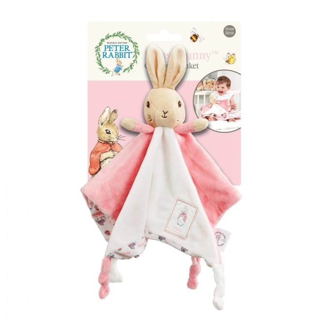 Mavrični Plišasti tolažnik zajček Flopsy roza
