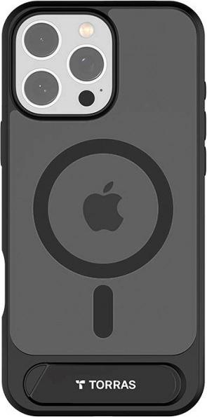 Ovit Torras Pstand z magnetnim stojalom za iPhone 16 Pro Max – črno