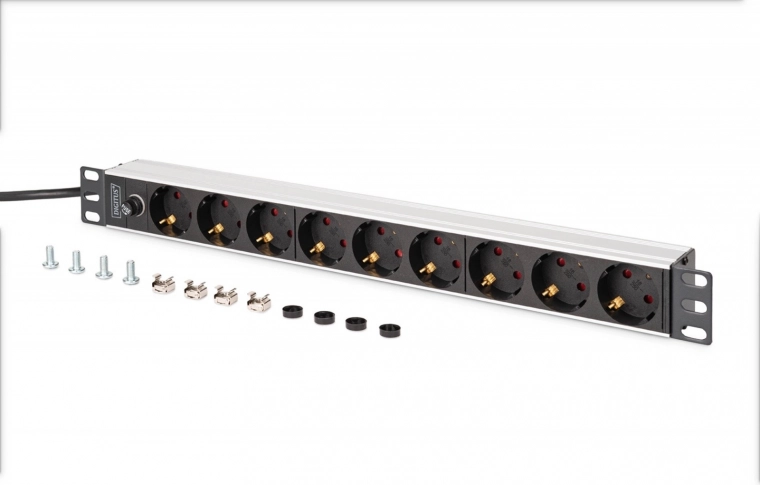 9 Schuko outlets rotated by 45°