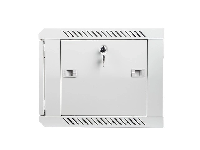Stenska Omara 19'' 6U 600x450 mm Siva s Steklenimi Vrati