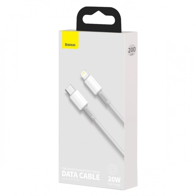 USB-C na Lightning kabel Baseus z visoko gostoto pletenja, 20W, PD, 2m