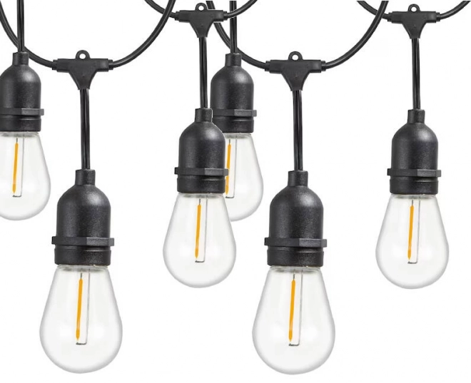 Vrtna svetlobna girlanda GARDEN GIRL, 10 LED žarnic E27, 10 m, IP44