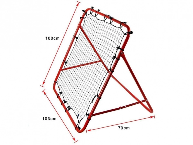 Treningovski okvir Rebounder za skakalni nogomet 100x100cm