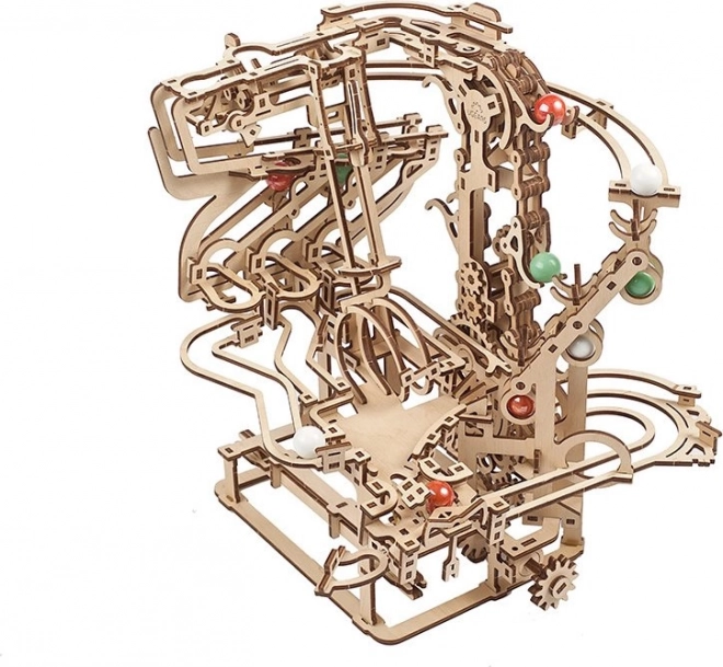 Ugears 3D lesene mehanske puzzle Kroglična steza verižna