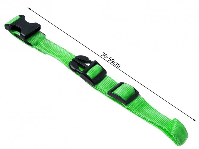 LED svetleči ovratnica za pse in mačke nastavljiva 59 cm