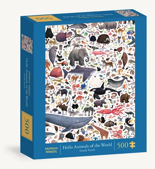 Sestavljanka Pozdrav živali sveta od Chronicle Books, 500 koščkov
