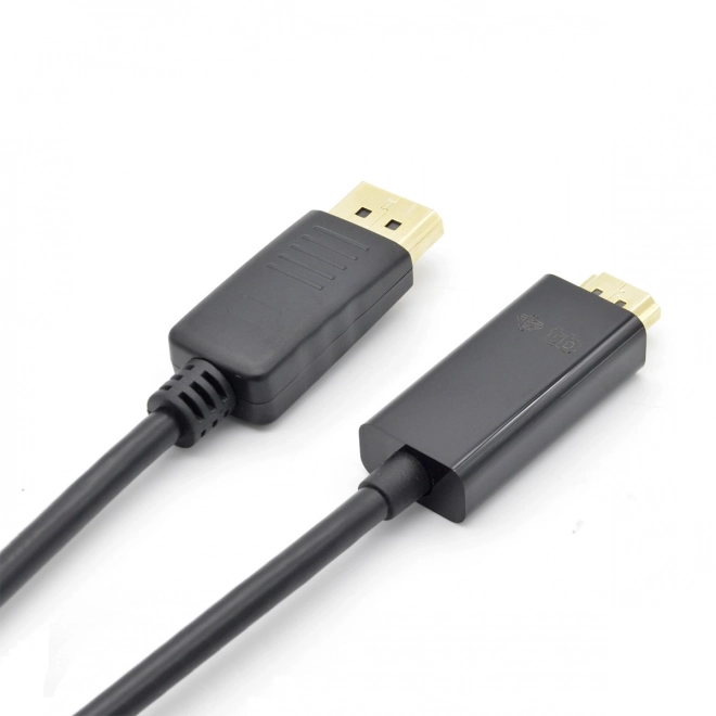 Kabel DisplayPort na HDMI 1,8m črn