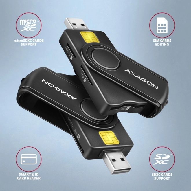 CRE-SMP2A ID in SD/microSD/SIM kartica PocketReader USB