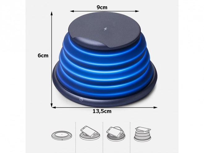 Brezžični indukcijski polnilnik Qi 10W USB-C