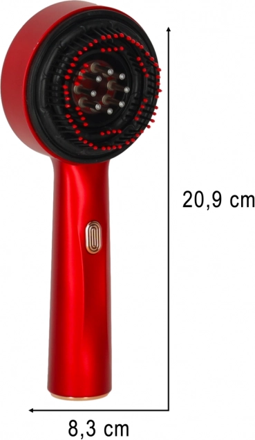 Masažni glavnik za glavo z USB in infrardečo svetlobo