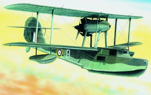 Model Supermarine Walrus 1:48 23,6x29cm v škatli 34x19x5,5cm