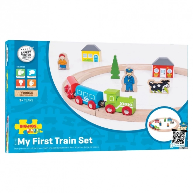 Bigjigs Rail Moja prva železnica, 19 kosov