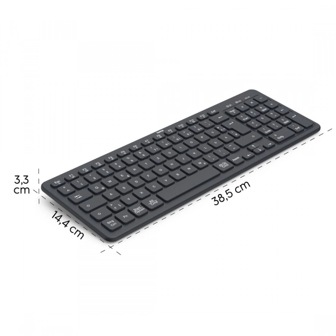 Brezžična tipkovnica Hama WK-300 črna