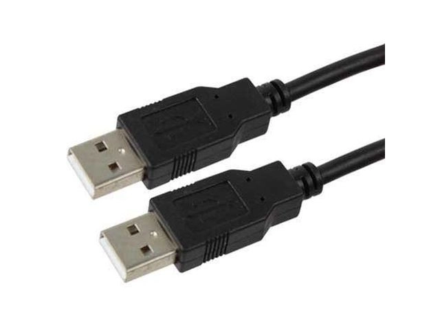Črni USB kabel AM-AM 1,8m