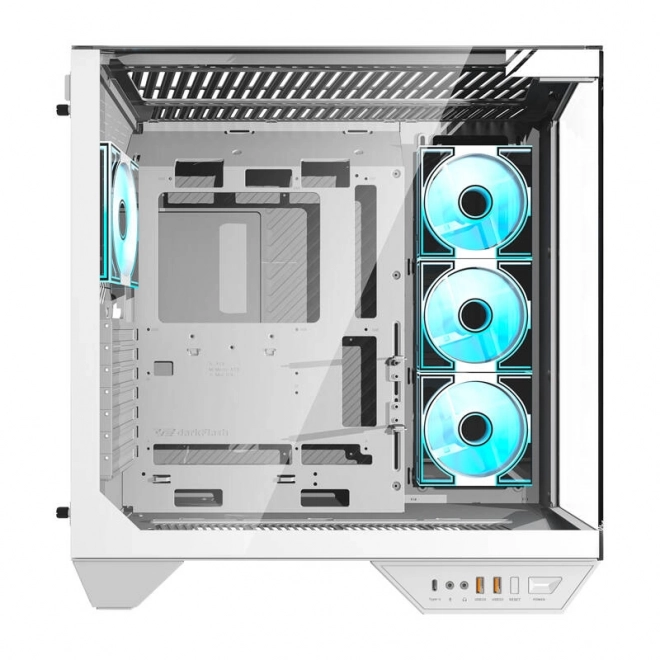 Računalniško ohišje Darkflash s 4 ventilatorji belo