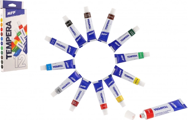 Komplet tempernih barv 12 x 12 ml
