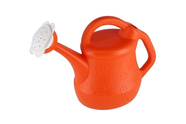 Plastična zalivalka z motivom cvetlic