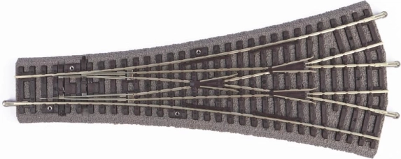 Piko kretnica W3 trikraka simetrična (G239/R9) s podložjem - 55425