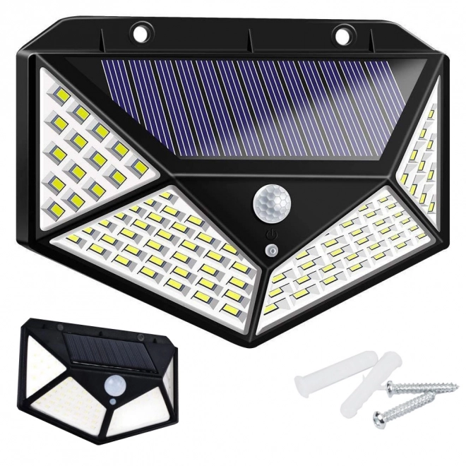 Sončna svetilka s 100 LED in mrakomornim senzorjem gibanja
