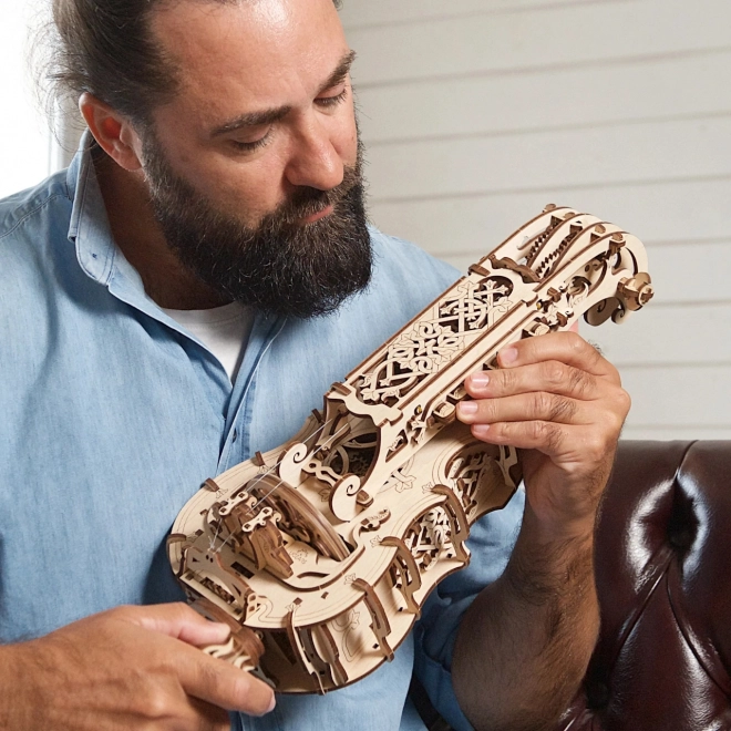 Ugears 3D Lesena mehanska uganka Hurdy-Gurdy