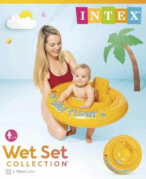 Otroški napihljiv obroč +- 70cm v škatli 6-12m