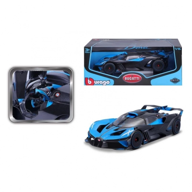 Model Bugatti Bolide modro/črna 1:18